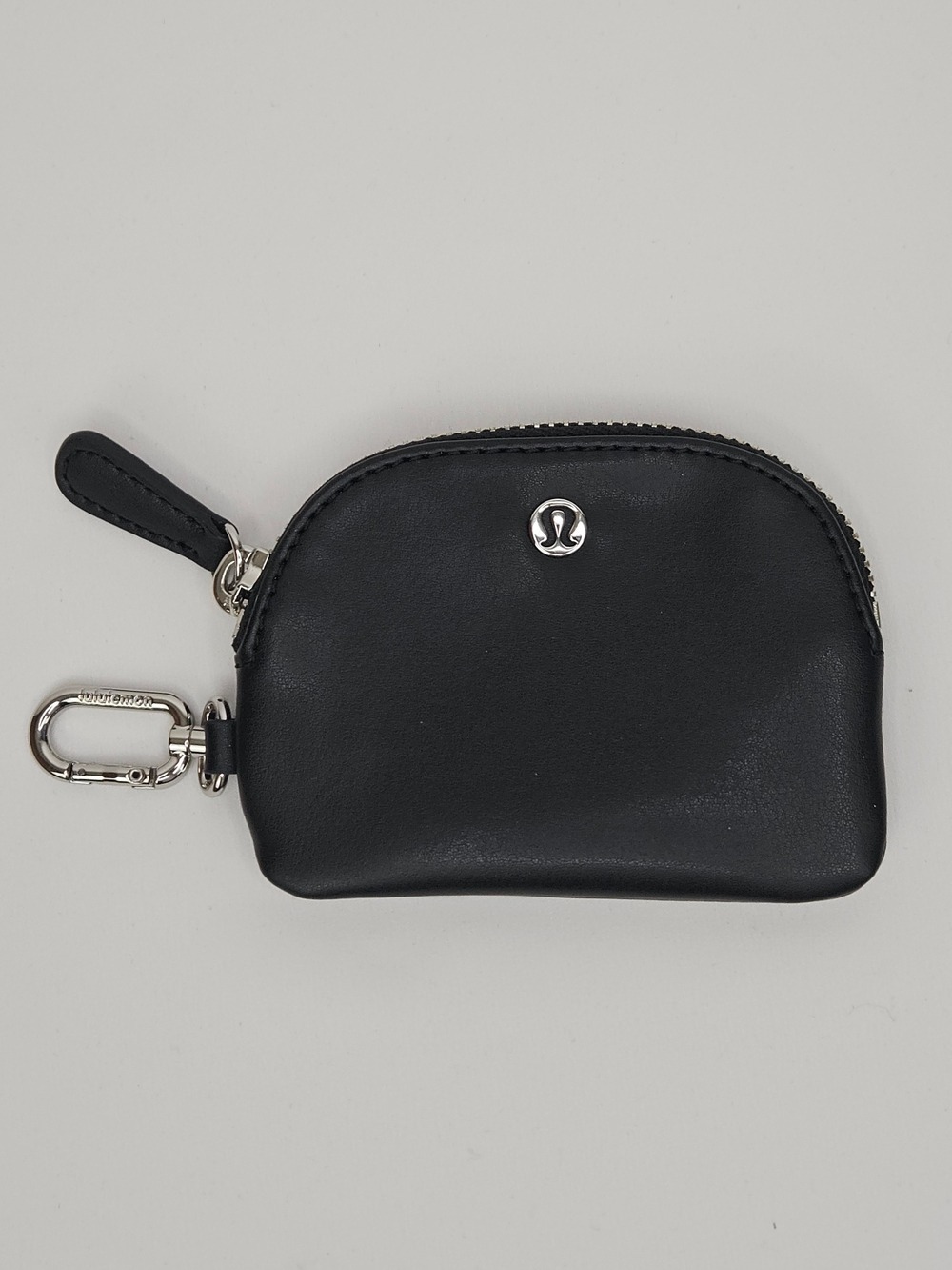 lululemon athletica Black Leather Key & Card Holder Pouch